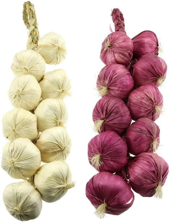 Gresorth 2pcs Artificial Onion String Fake Vegetable Home Party Christmas Harvest Decoration