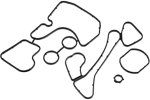 Hihaha No.059117070/059117070B Oil Cooler Gasket for Audi A6 3.0L 2014-2016 / Inner Engine Oil Filter Adapter Gasket/Durable 