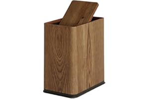 Generic Bathroom Trash Can Narrow Garbage Can Modern Compact Convenient Dustbin with Press Lid Waste Basket for Kitchen Laund