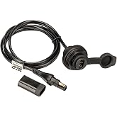 Tecmate Optimate Cable O-20L, Weatherproof SAE Socket, Front Panel Mount, Black