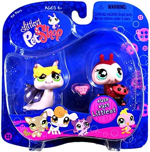 Hasbro Littlest Pet Shop Ladybug And Snail 628 629