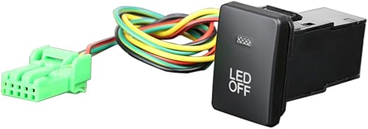 Amazon Led イルミネーション付き 純正風 スイッチ プッシュスイッチ トヨタ車専用 Aタイプ 汎用型 車 バイク 車 バイク