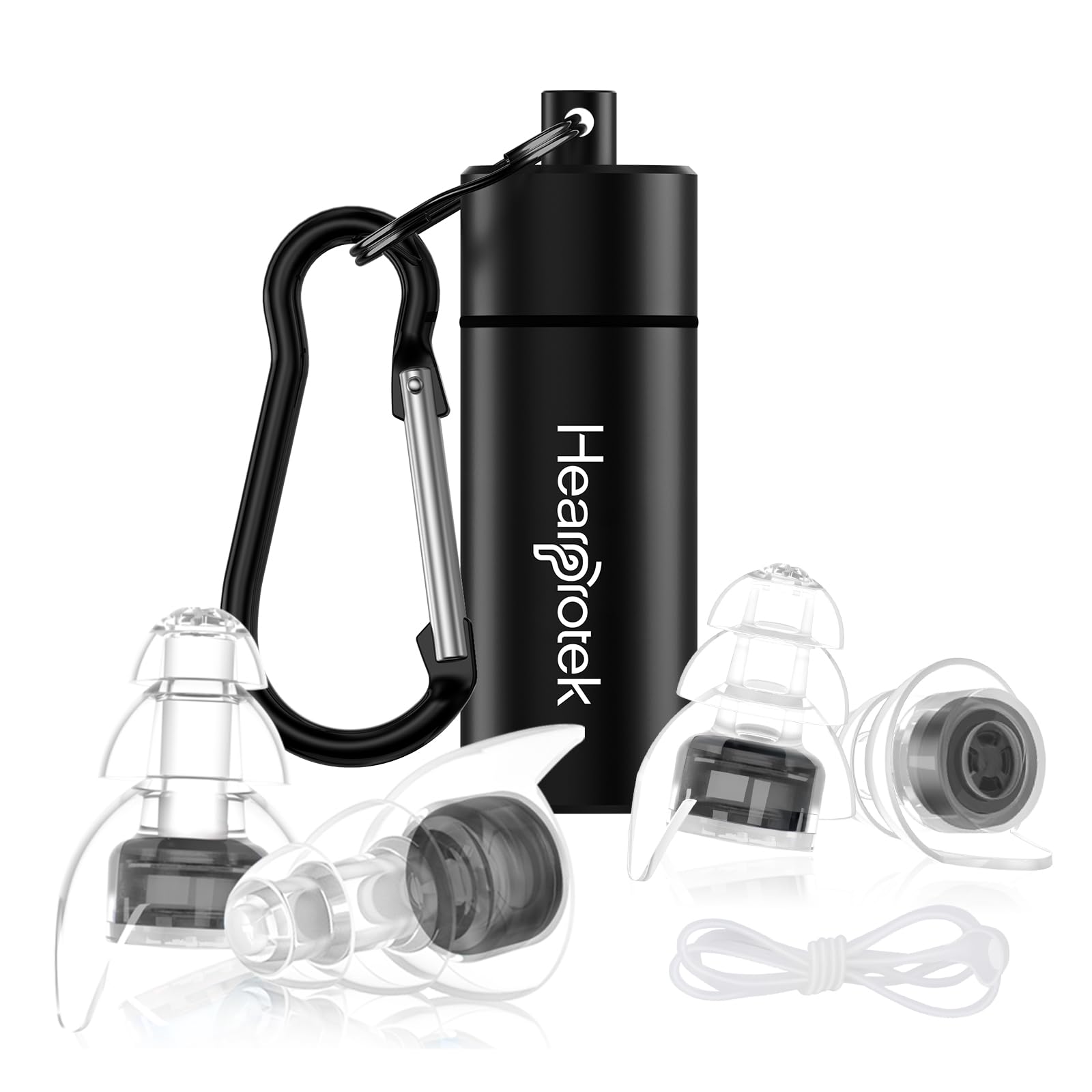 Hearprotek Ear Plugs for Concerts, 2 Pairs Silicone high Fidelity Noise Reduction earplugs Festival Essentials Hearing Protection for Musicians Rave Music Motorcycle Drums Percussion Flight Tinnitus — image 1