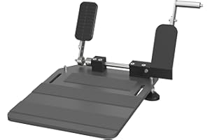 OceanicEcho Portable Left Foot Accelerator Pedal for Handicap Disabled Injured Stroke Drivers Gas Pedal LFGP Fixable Drive Assist（2.0-Gray）