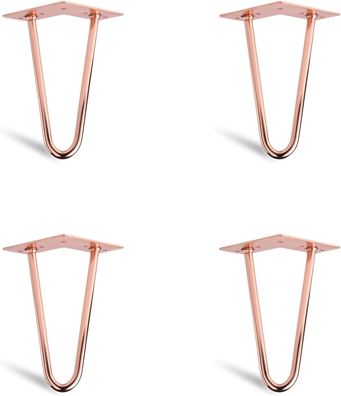 4 x hairpin table legs, table frame, table baseColours and models: Modern style, height 15 cm-71 cm, steel copper, white, black., black