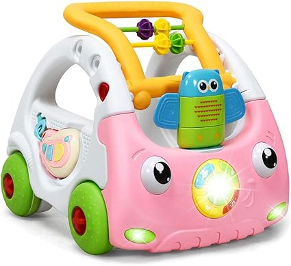 pink push along walker