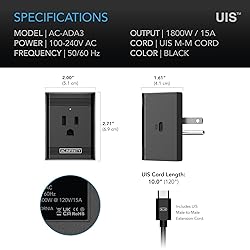 AC Infinity UIS Control Plug, Socket Adapter to