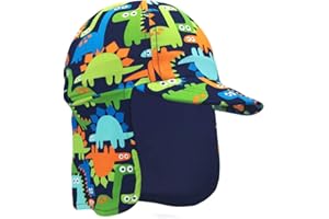 Gifts Treat Kids Legionnaires Hat, UPF 50+ Sun Protection Swim Cap Flap Hat for Kids, Quick Drying Sun Hat for Beach Seaside