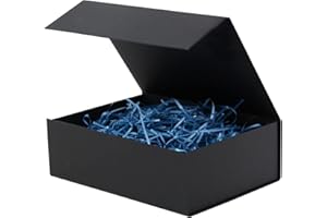 RSGIFT Empty gift box Small Black 7.8x7x3.1 Inches Gift Box with Lid Groomsmen Graduation decorative boxes with lids Halloween,Christmas,Valentine's Day,gifts for women