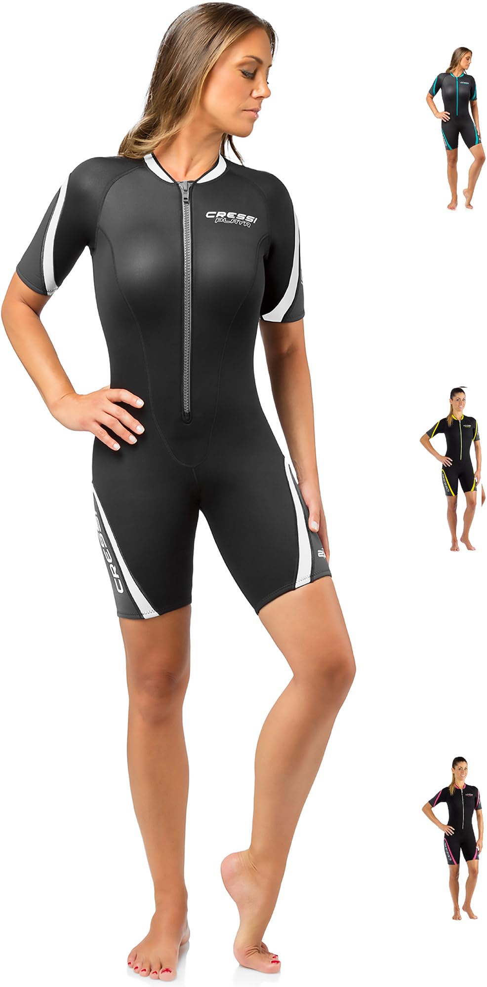 Cressi Playa Lady Shortie Wetsuit - Premium Neoprene 2.5mm