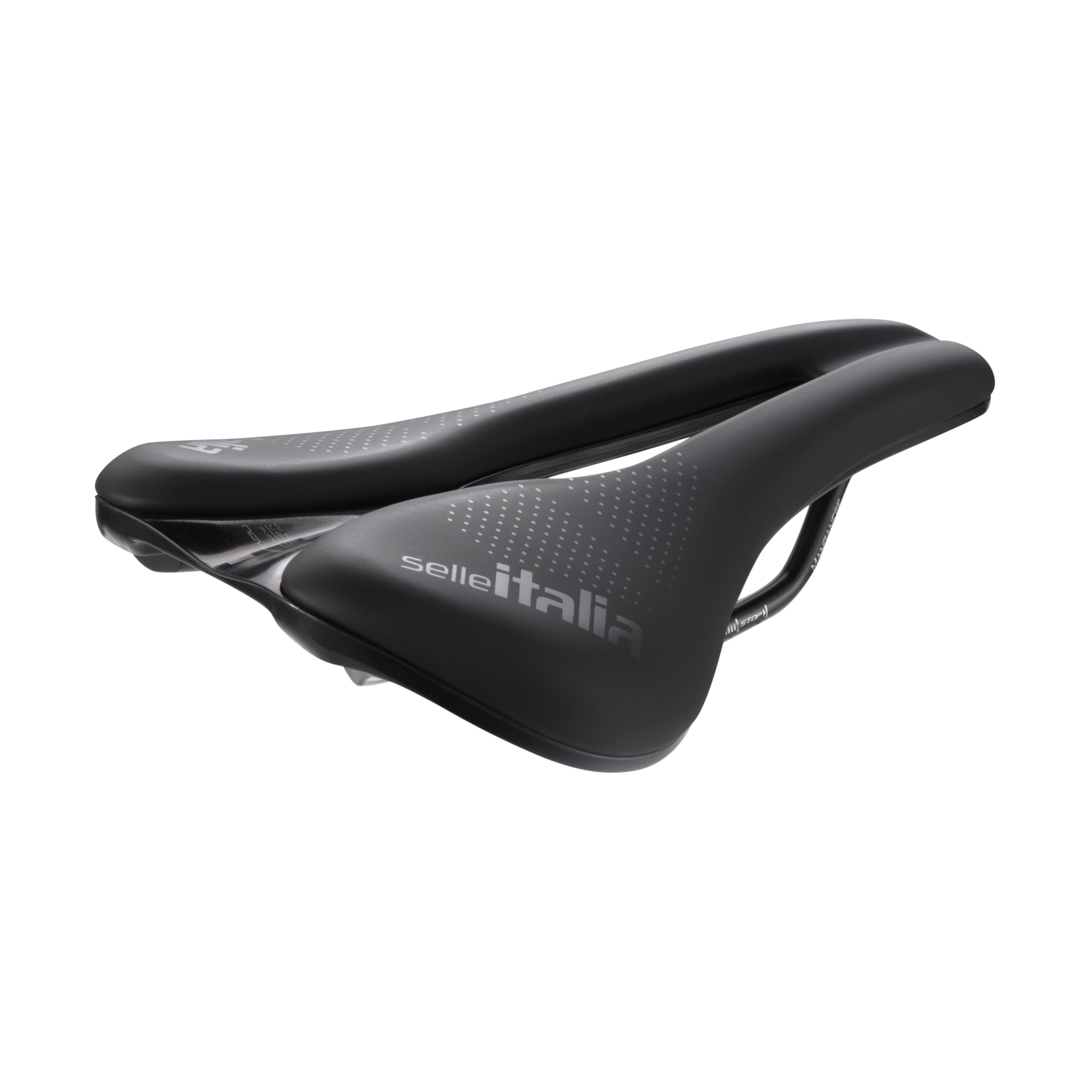 Selle Italia Novus Boost EVO Gravel TM Superflow - Gravel Bike Saddle Extra Padded Superflow Cutout Manganese Frame - Size L3, Black