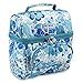 J World Corey Kids Lunch Bag. Insulated Lunch-Box for Girls, Women, Blue Vine
