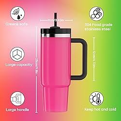 YOUEXPERT 30oz Tumbler with Handle, 30 oz Tumbler