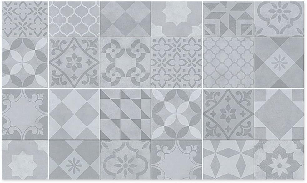 Amazon Co Jp ケイ ララ フロアシート 床 シール Diy タイル 北欧グレー リフォームシール 床 シート ホーム キッチン