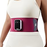 Fitomo Portable Heating Pad for Back Pain Relief, Discreet & Lightweight, Cordless USB Charging, 5000mAh, Gift for Mom Grandma Senior Women, Heat Relief Only (No Massager), Rose