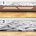 J&B Rug Grippers Premium 8 pcs Anti Curling - Non-Slip Pads For Flat Corners. Renewable Gripper Tape For Carpet, Rugs & Hardwood Floors. Strongest Adhesive Rug Pad w/ No Sticky Residue by Relia Grip