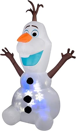 Amazon Com Disney Projection Airblown Snowflurry Olaf Giant Led