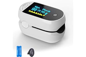 Fingertip Pulse Oximeter, SpO2 Monitor with OLED Display - Fast Reading for Blood Oxygen & Heart Rate with Medical Accuracy