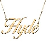 HUAN XUN Customized Custom Simple Any Name Necklace