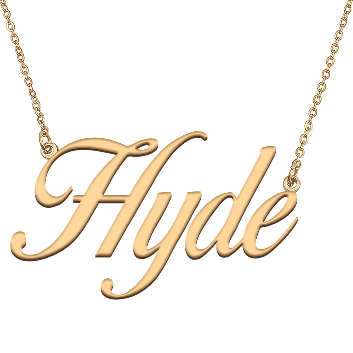 HUAN XUN Customized Custom Simple Any Name Necklace