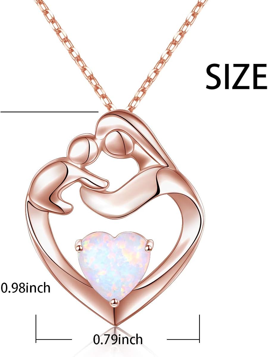 MOONQING Love Heart Pendant Necklace 