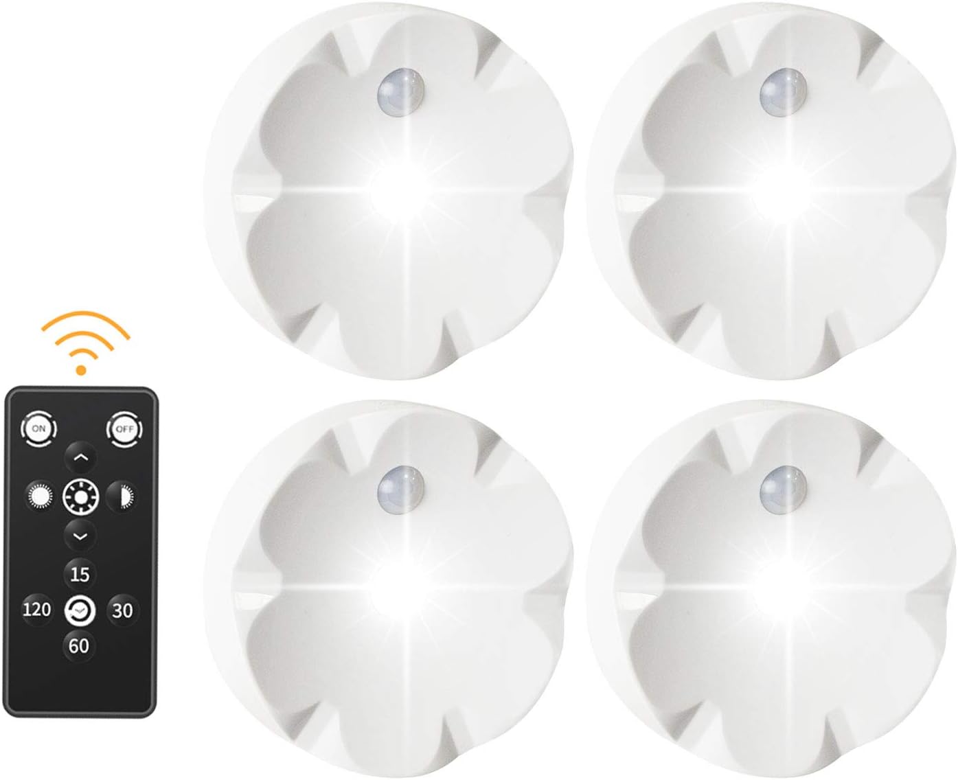 SZOKLED Wireless LED Puck Lights Remote Control, Battery Operated Led Closet Light, Under Counter Lights, Kitchen Cabinet Lighting, LED Night Light for Bookshelf, Wardrobe