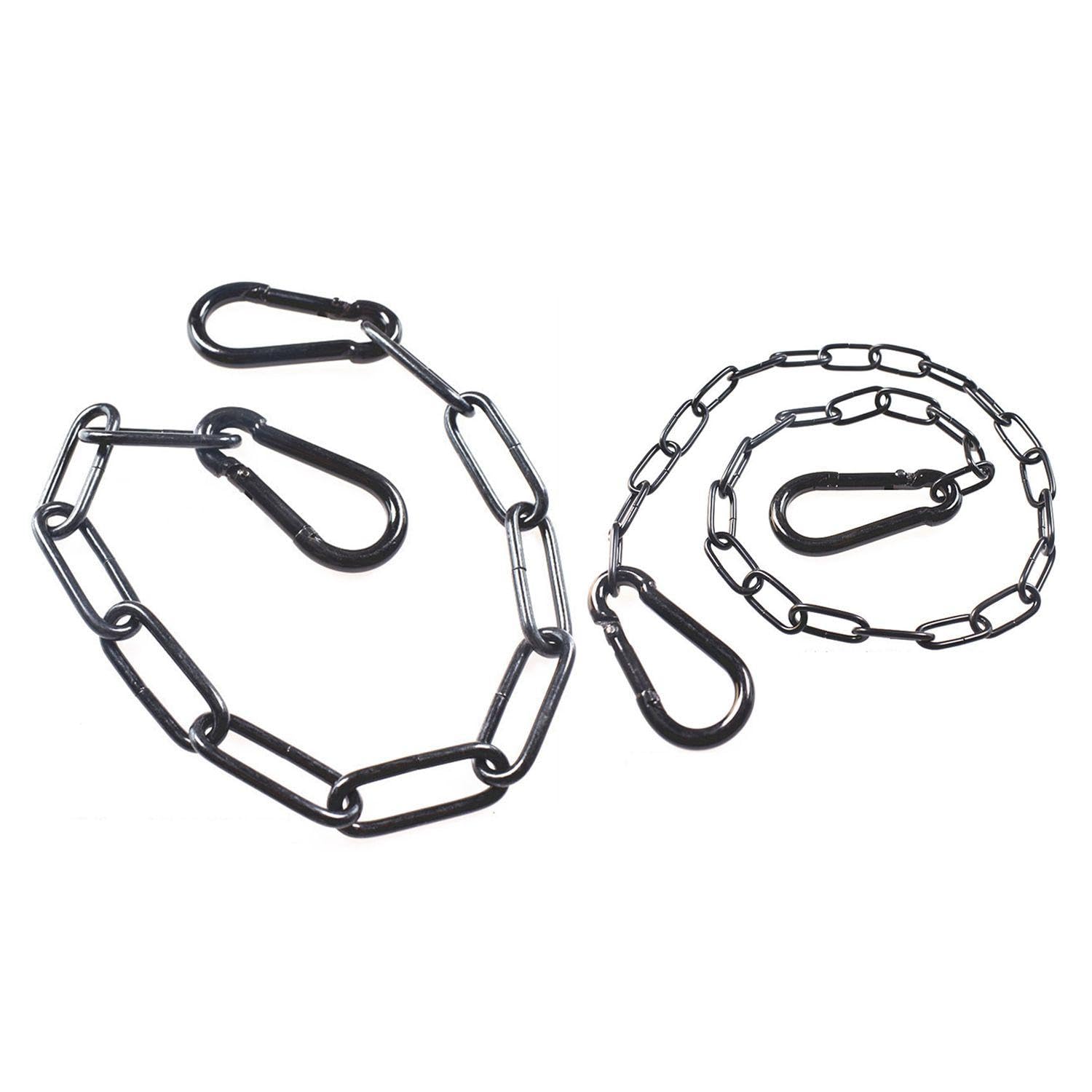 LSYYSL 2 Pieces Safety Buckle Chain, Door Chain Lock, Metal Chain, Outdoor Fence Chain Lock, Suitable For Pet Cages, Fences, Yard Gates