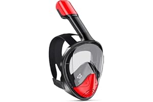 ForShine Snorkel Mask,Snorkeling Mask with Detachable Camera Mount,180 Degree Panoramic View Anti-Leak Anti-Fog Snorkel Gear for Adults & Kids