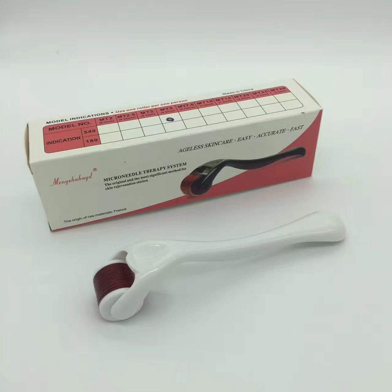 FUdeza Smart 540 Titanium Microneedle Scar Derma Roller MicroNeedle Therapy 0.25-0.75mm New in fine style(None 4 White 0.75 mm)