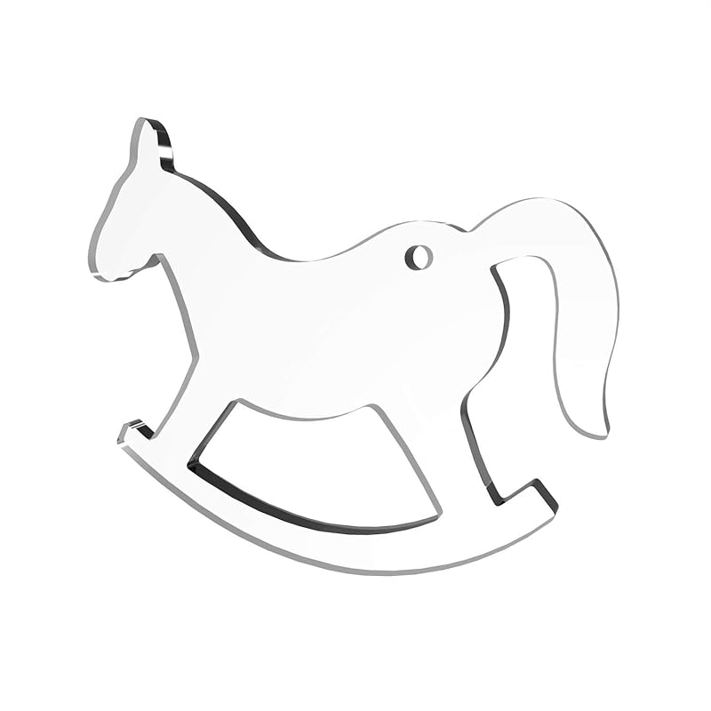 Download Amazon Com Rocking Horse Blanks Laser Cut Clear Blanks For Vinyl Projects Acrylic Ornaments Blank Keychains And Diy Crafts Includes Free Svg Files Handmade Yellowimages Mockups