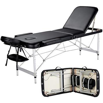 Amazon Com Yaheetech Massage Table Portable Massage Bed 3 Folding