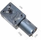 Reland Sun JGY-370 12V DC Worm Gear Motor 10 RPM High Torque Self-Locking Mini view 2