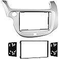 Metra 2009 - 2013 Honda Fit Dash Kit Double Din for Radio Install Silver