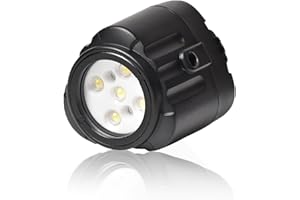 JatureClets LED Video Light on Camera, SL-18 Diving Light Compatible with Gopro, Waterproof 130FT/40M, White Red Blue Camera Fill Lights, Underwater Photography Lighting, CRI95+ Dimmable 7500K