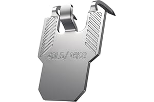 LZC 40 lb Drywall Picture Hangers Claw: 15 Pack Heavy Duty Damage Free Wall Picture Hanging Hooks - Art Mirror Photo Painting Frame Sawtooth Wire D Ring Hanger Kit for Room Office Decor