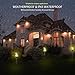 Leruiyi Solar Landscape Lights Outdoor Decorative Torch Lights Waterproof Garden Patio Lights Pathway Lawn Backyard Lights Outdoor Wireless(Pack of 2)