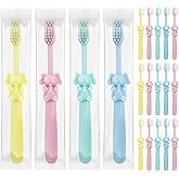 SLequipo 200 pcs Disposable Kids Toothbrushes Bulk Individually Wrapped Toothbrushes,Kids Toothbrush for Age 2+ Toddler Children Toothbrush Set Soft Bristles Boys Girls
