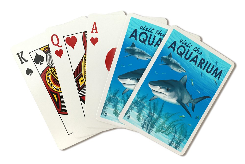 Tiger Shark - Visit the Aquarium (Playing Card Deck - 52 Card Poker Size with Jokers)