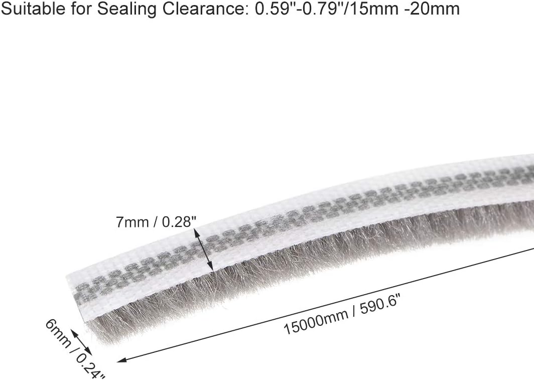 sourcing map Brush Weather Stripping - Image 3