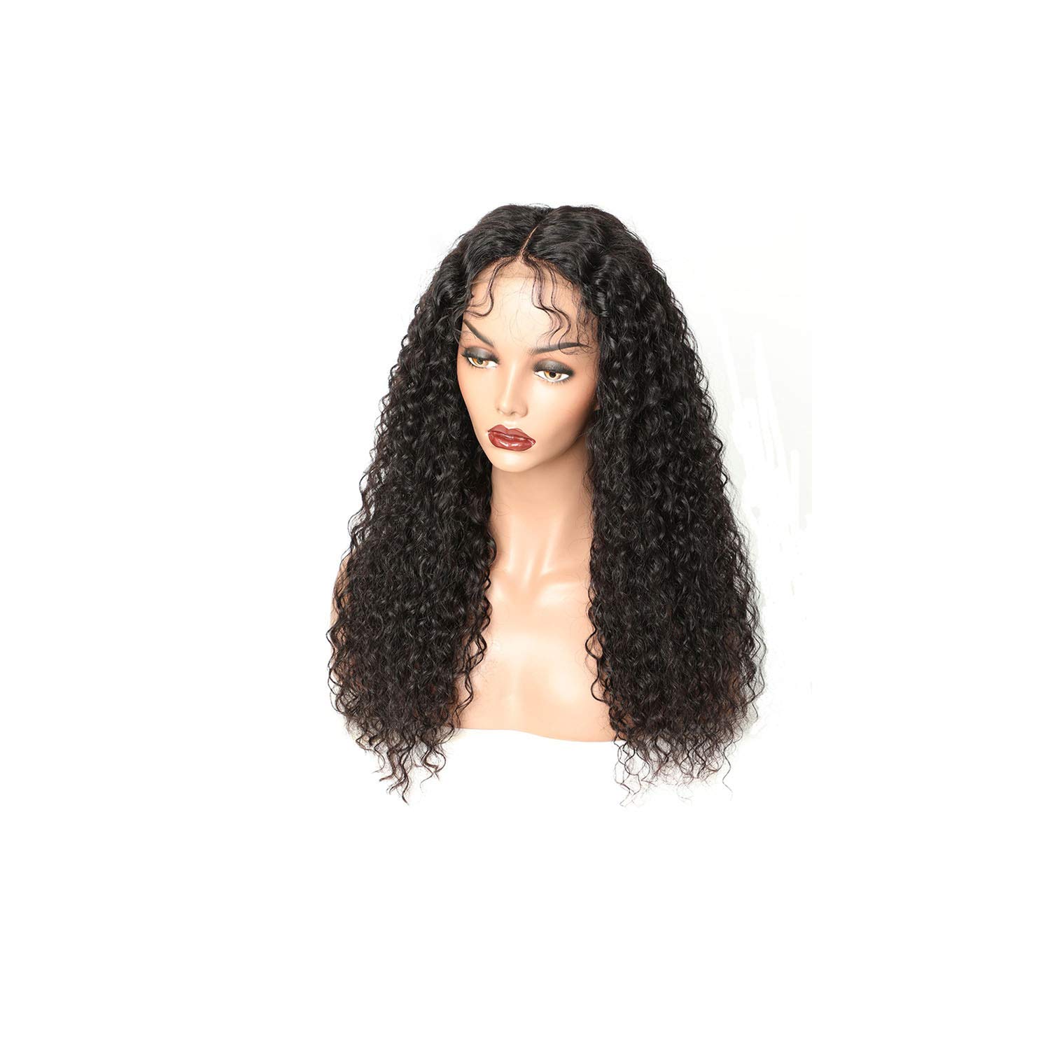 Amazon Com Mebake 13x4 Curly Lace Front Wig With Baby Hair