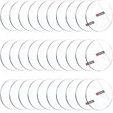 Enoin 30 Pack 1.5 inch Acrylic Circle Blanks - Acrylic Discs Cut to Size Plexiglass Sheets 1/8 inch Thick, Platic Discs Clear Ornaments for Crafts Arts and Crafts, DIY Project, Paintings