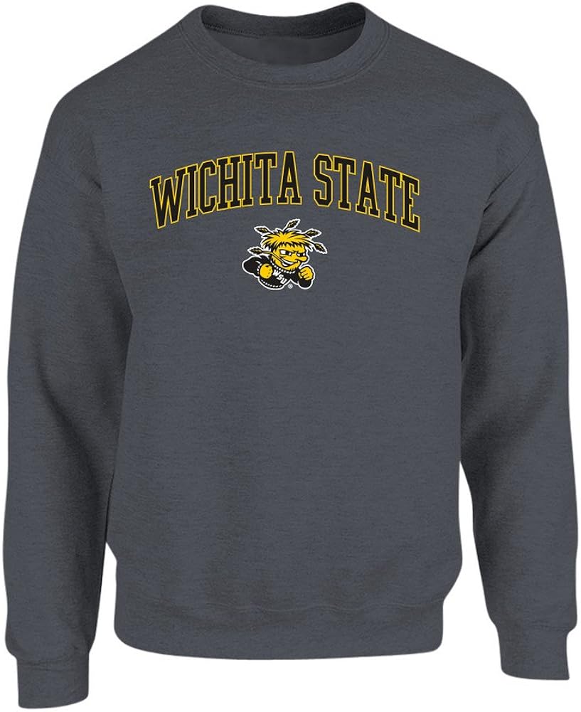 Elite Fan Shop Fan Favorite Dark Heather Arch Crewneck Sweatshirt : Clothing