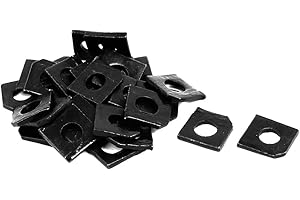 Aexit 6mm Fitting Quality Parts Dia Carbon Steel Slot Section Square Bevel Washer 30pcs