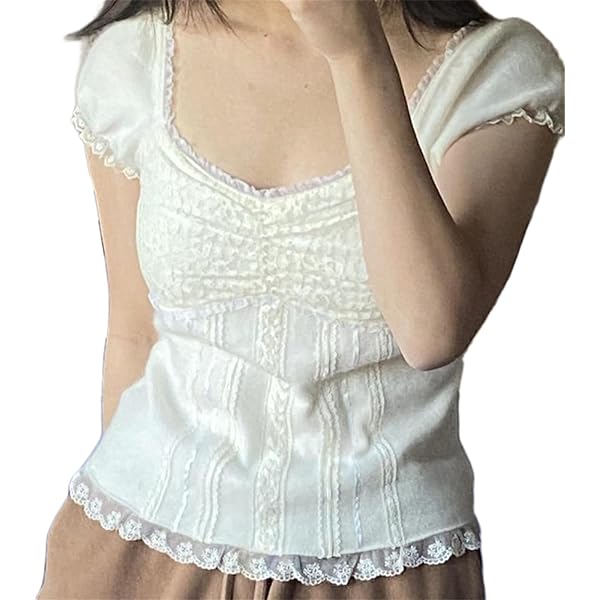 Women's Grunge Cami Tank Top Sleeveless Lace Trim Fairy