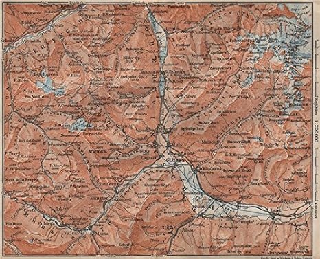 Amazon Com Superior Obervintschgau Val Venosta Glurns Glorenza Laas Graun Sudtirol 1911 Old Map Mapa Antiguo Mapa Vintage Italia Suiza Mapa S Home Kitchen