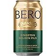 BERO Kingston Golden Pils Non-Alcoholic Beer, 6-Pack Lager-Style Craft Brew, NA Beer by Tom Holland, Golden Taste, Alcohol Alternative Beverages, Drink for Any Occasion
