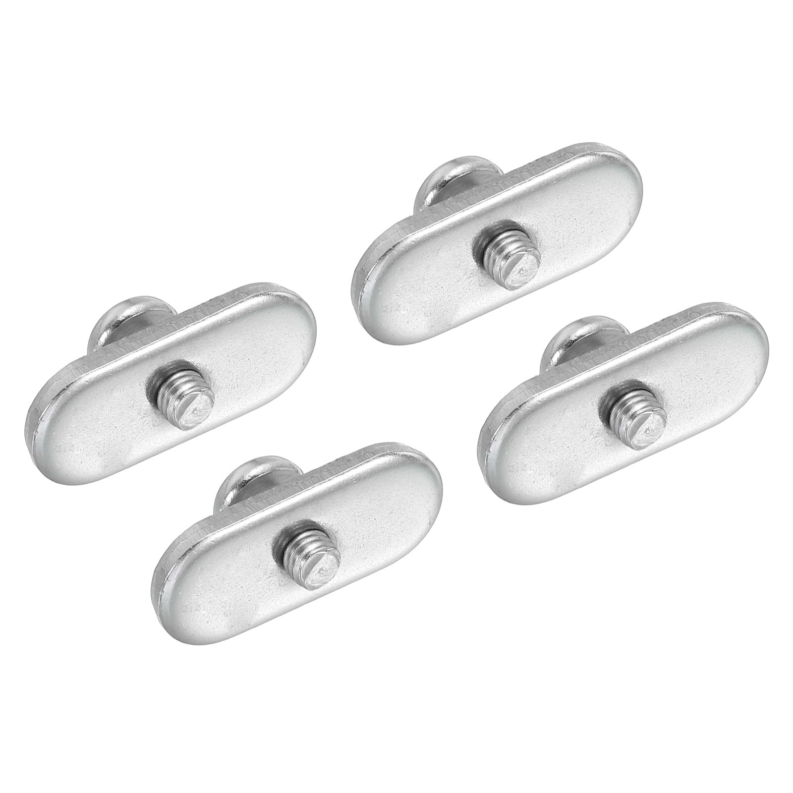 PATIKIL 316 Stainless Steel Kayak Rail Track Screws Track Nuts 4 Pack Hardware Gear Mount Replacement Kit with M5x10mm Thread Screws for Canoe Boat Kayak Track Mount