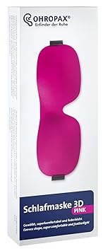 Ohropax Schlafmaske 3d In Pink - Komfortable Augenmaske Zum Schlafen - Weich Geschäumt Und Hautfreundlich
