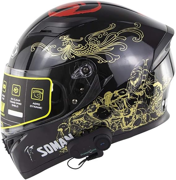 Laikeone Motorbike Crash Modular Helmet Bluetooth Automatic