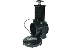 Valterra 7342 ABS Gate Valve, Gray, 3" MPT x Bay with Cap